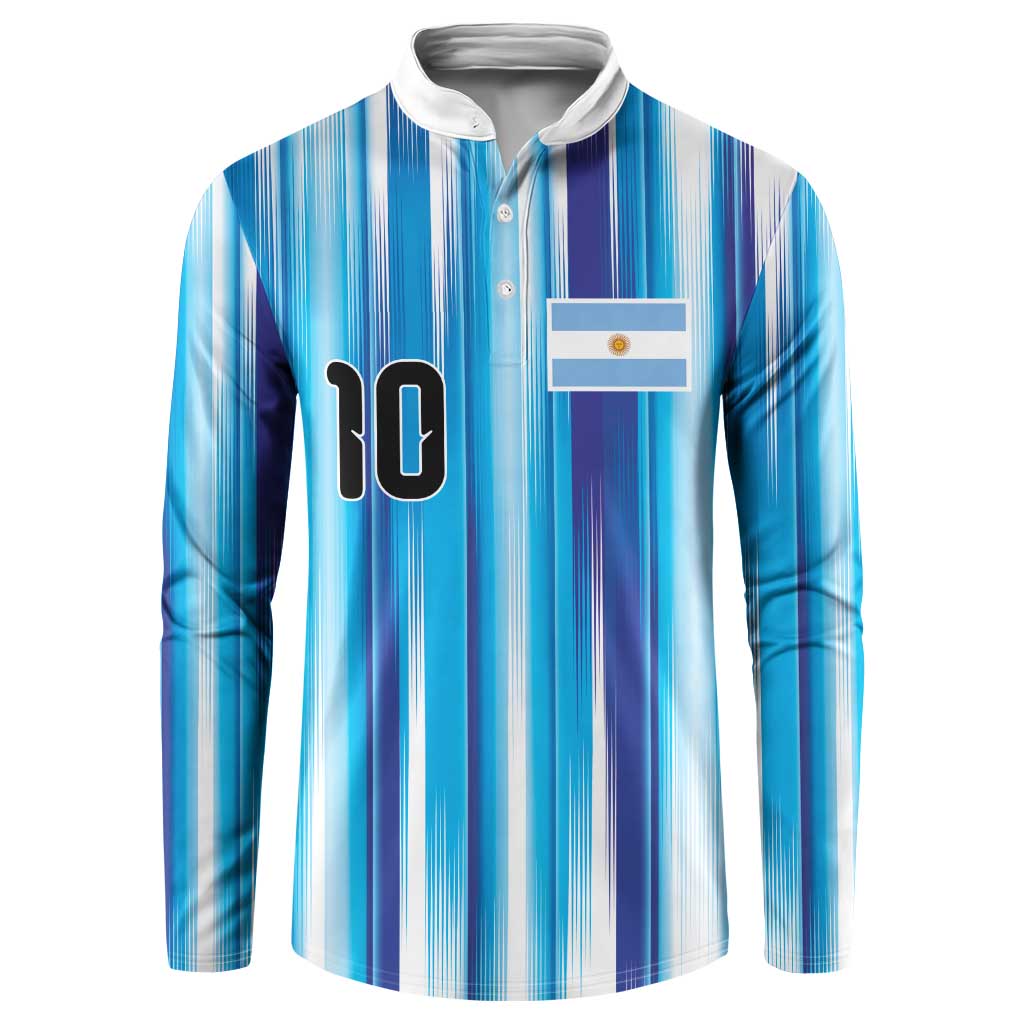 Custom Argentina Football Button Sweatshirt La Albiceleste 2026 - Wonder Print Shop