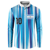 Custom Argentina Football Button Sweatshirt La Albiceleste 2026 - Wonder Print Shop
