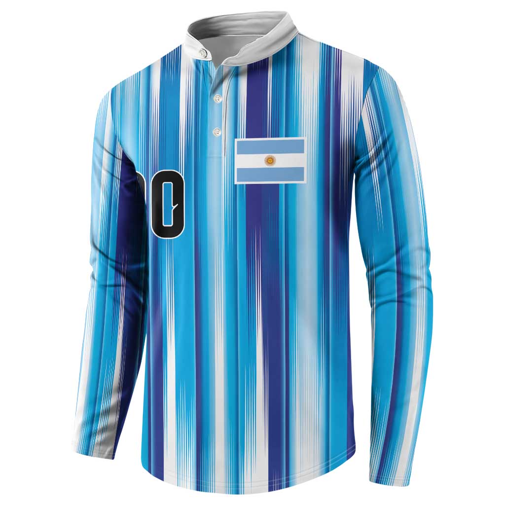 Custom Argentina Football Button Sweatshirt La Albiceleste 2026 - Wonder Print Shop
