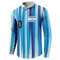 Custom Argentina Football Button Sweatshirt La Albiceleste 2026 - Wonder Print Shop