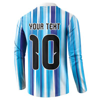 Custom Argentina Football Button Sweatshirt La Albiceleste 2026 - Wonder Print Shop