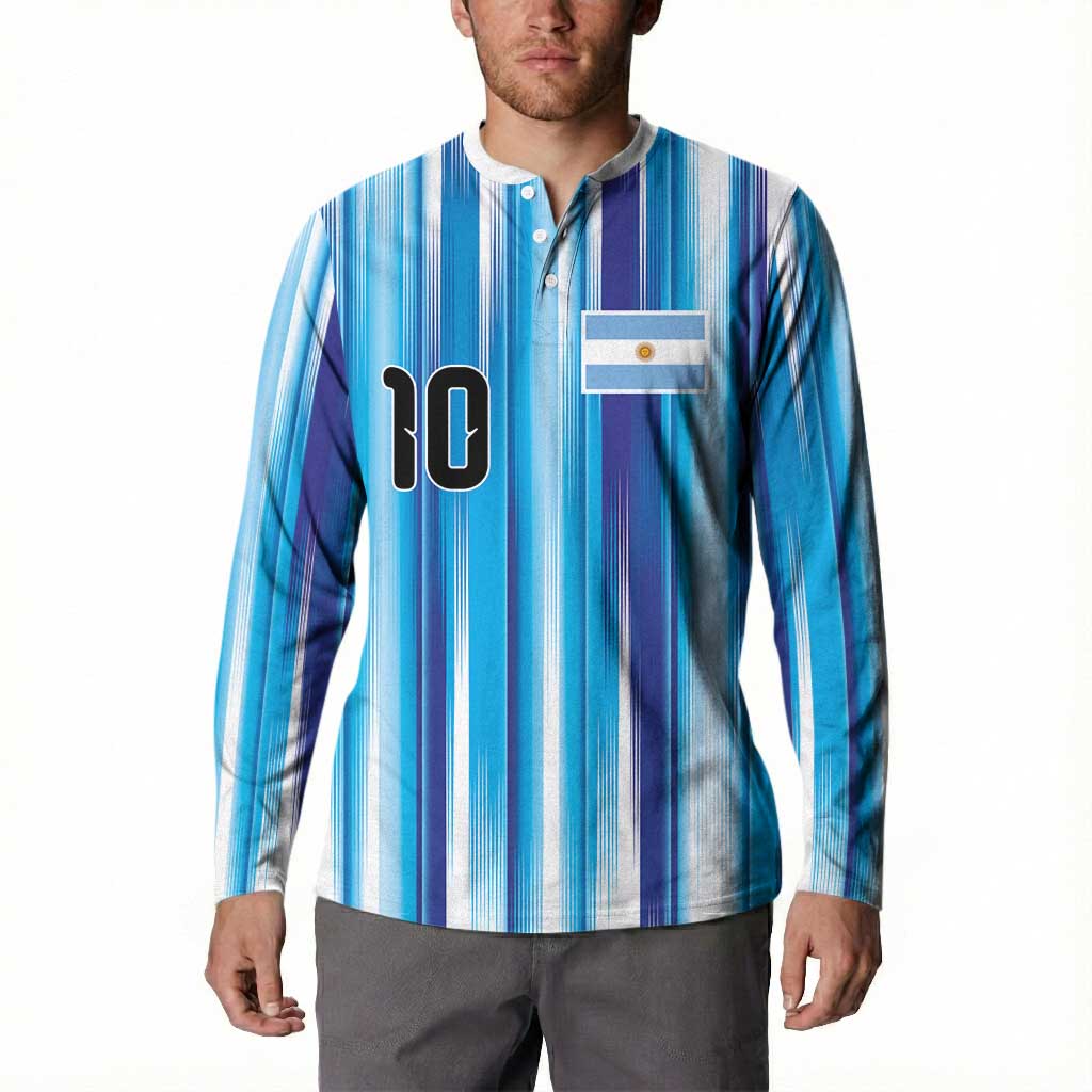 Custom Argentina Football Button Sweatshirt La Albiceleste 2026 - Wonder Print Shop