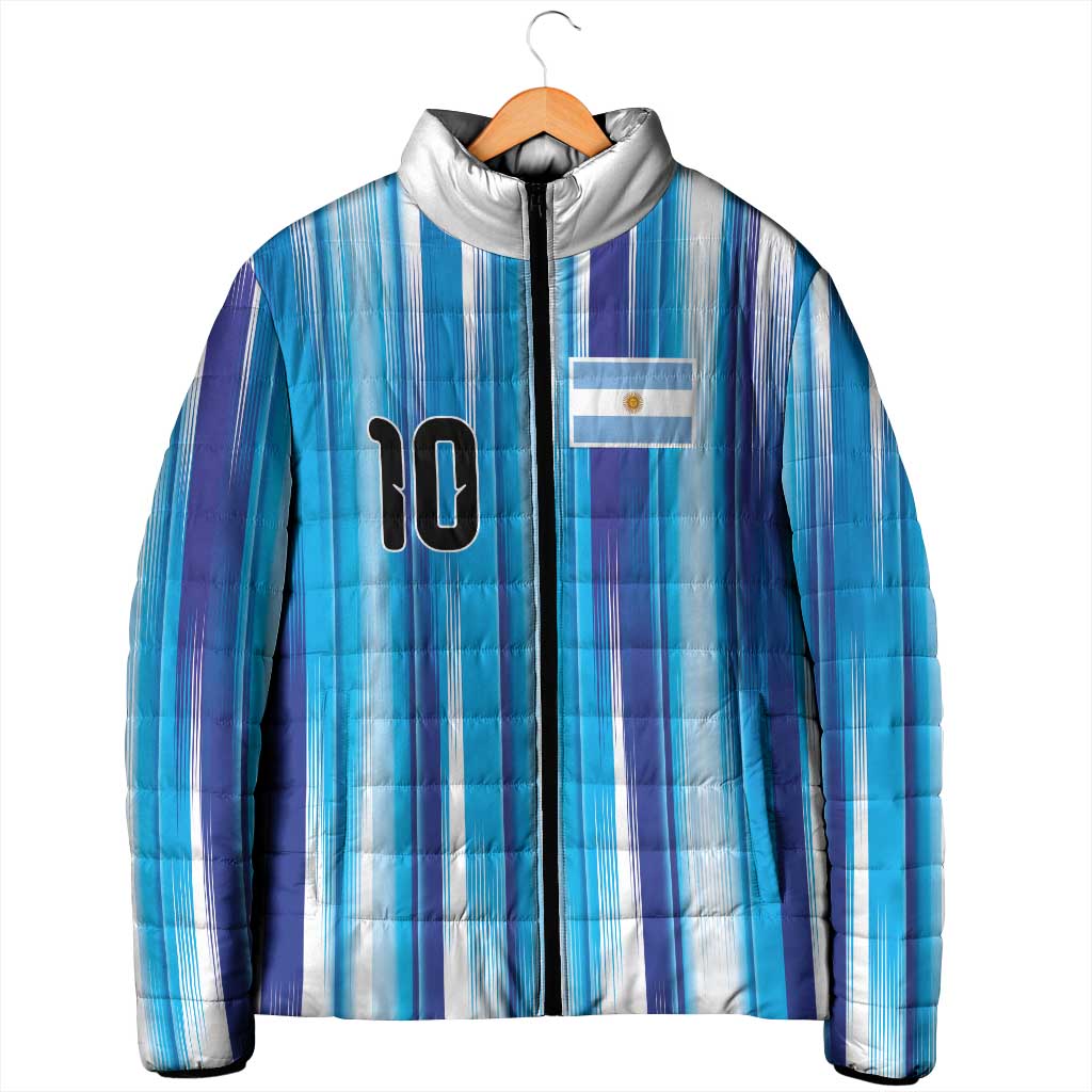 Custom Argentina Football Padded Jacket La Albiceleste 2026 - Wonder Print Shop