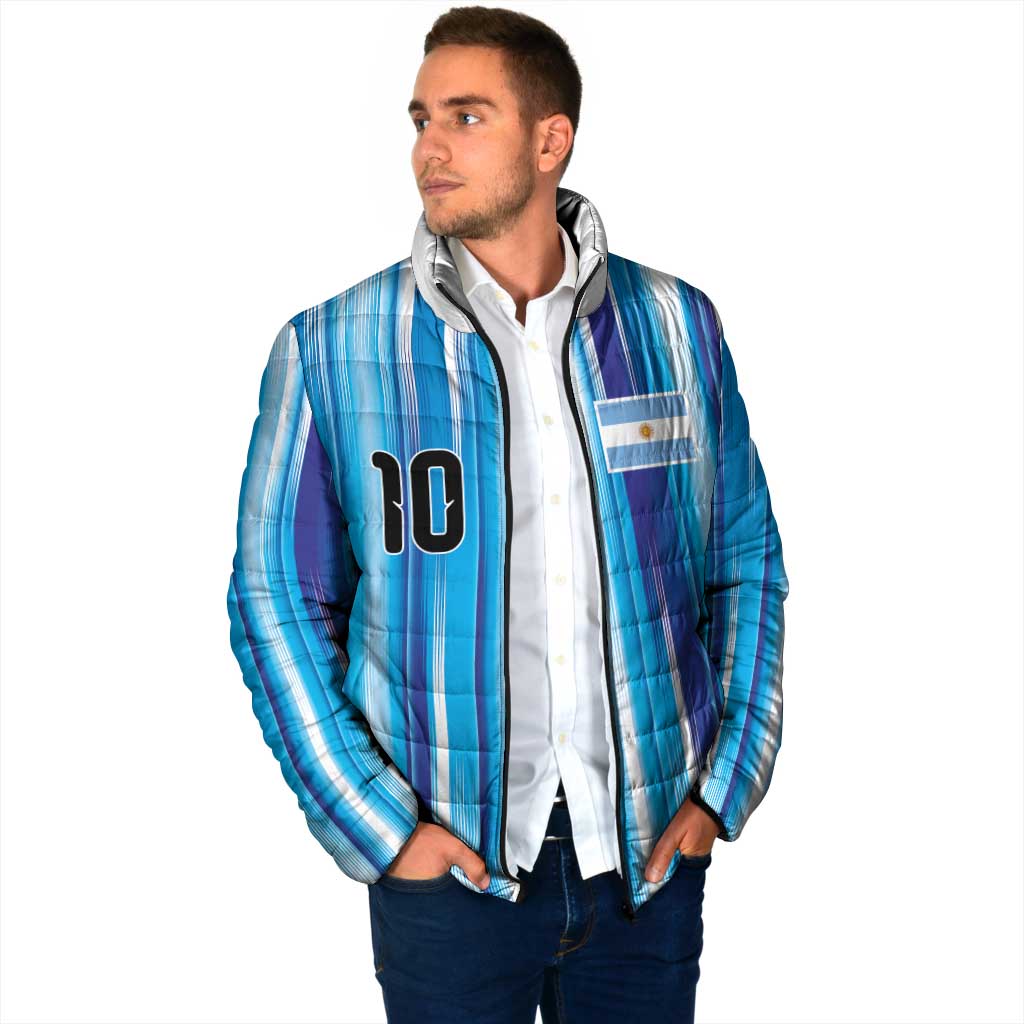 Custom Argentina Football Padded Jacket La Albiceleste 2026 - Wonder Print Shop
