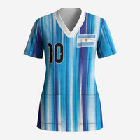Custom Argentina Football Scrub Top La Albiceleste 2026 - Wonder Print Shop