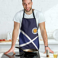 Scotland Football Apron Tartan Patchwork Pattern Scottish Saltire Flag Style