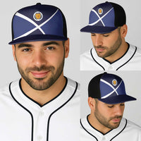 Scotland Football Baseball Net Cap Tartan Patchwork Pattern Scottish Saltire Flag Style