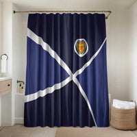 Scotland Football Bathroom Set Tartan Patchwork Pattern Scottish Saltire Flag Style