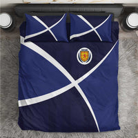 Scotland Football Bedding Set Tartan Patchwork Pattern Scottish Saltire Flag Style