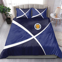 Scotland Football Bedding Set Tartan Patchwork Pattern Scottish Saltire Flag Style