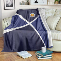 Scotland Football Blanket Tartan Patchwork Pattern Scottish Saltire Flag Style