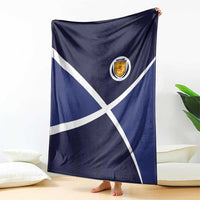 Scotland Football Blanket Tartan Patchwork Pattern Scottish Saltire Flag Style