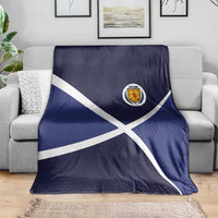 Scotland Football Blanket Tartan Patchwork Pattern Scottish Saltire Flag Style