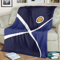 Scotland Football Blanket Tartan Patchwork Pattern Scottish Saltire Flag Style
