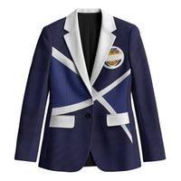Custom Scotland Football Blazer Tartan Patchwork Pattern Scottish Saltire Flag Style