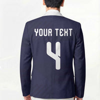 Custom Scotland Football Blazer Tartan Patchwork Pattern Scottish Saltire Flag Style