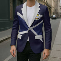 Custom Scotland Football Blazer Tartan Patchwork Pattern Scottish Saltire Flag Style