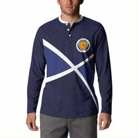 Custom Scotland Football Button Sweatshirt Tartan Patchwork Pattern Scottish Saltire Flag Style