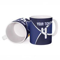Custom Scotland Football Ceramic Mug Tartan Patchwork Pattern Scottish Saltire Flag Style