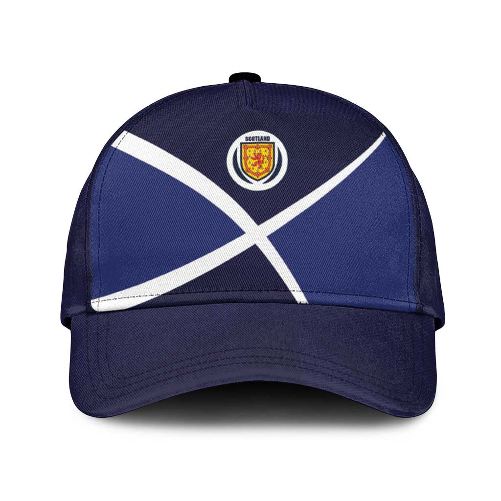 Scotland Football Classic Cap Tartan Patchwork Pattern Scottish Saltire Flag Style