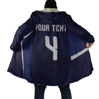 Custom Scotland Football Cloak Tartan Patchwork Pattern Scottish Saltire Flag Style