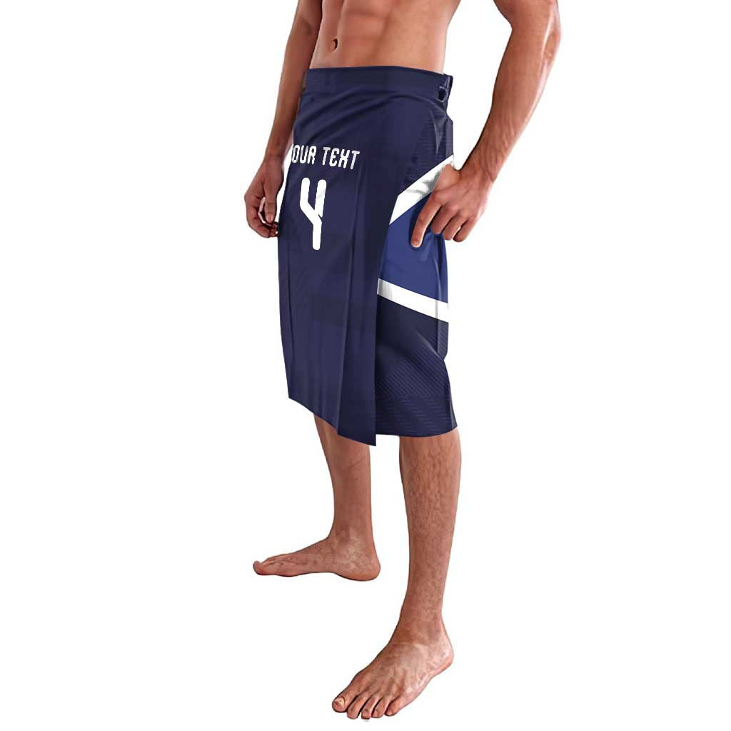 Custom Scotland Football Lavalava Tartan Patchwork Pattern Scottish Saltire Flag Style