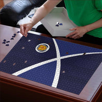 Scotland Football Puzzle Tartan Patchwork Pattern Scottish Saltire Flag Style