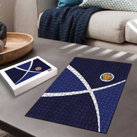 Scotland Football Puzzle Tartan Patchwork Pattern Scottish Saltire Flag Style