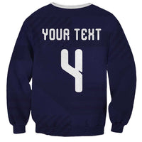 Custom Scotland Football Sweatshirt Tartan Patchwork Pattern Scottish Saltire Flag Style