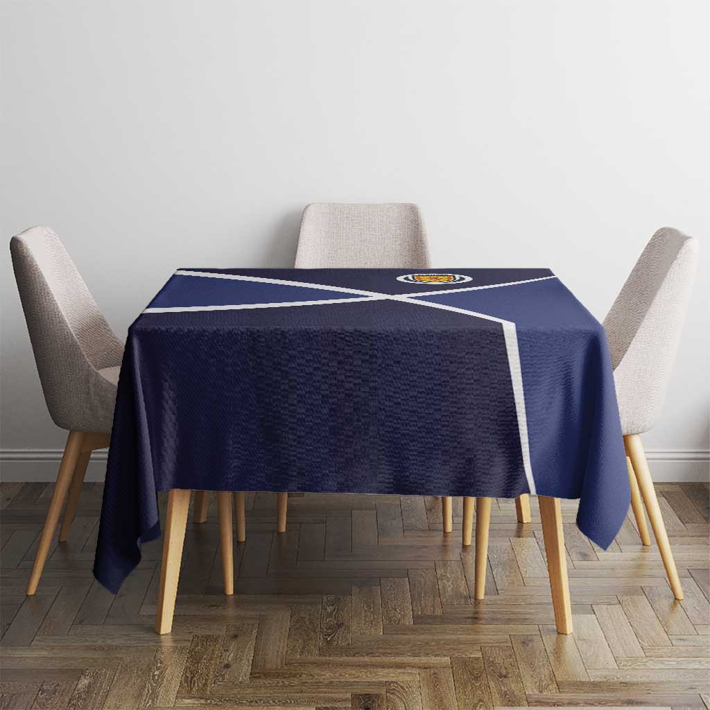 Scotland Football Tablecloth Tartan Patchwork Pattern Scottish Saltire Flag Style
