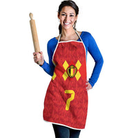 Custom Belgium Football Apron Fiery Devil Motif