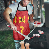 Custom Belgium Football Apron Fiery Devil Motif