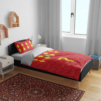 Custom Belgium Football Bedding Set Fiery Devil Motif