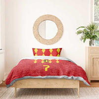 Custom Belgium Football Bedding Set Fiery Devil Motif