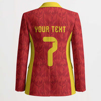 Custom Belgium Football Blazer Fiery Devil Motif