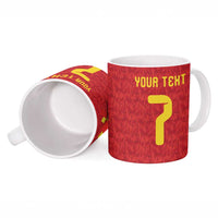 Custom Belgium Football Ceramic Mug Fiery Devil Motif