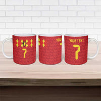 Custom Belgium Football Ceramic Mug Fiery Devil Motif
