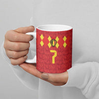 Custom Belgium Football Ceramic Mug Fiery Devil Motif