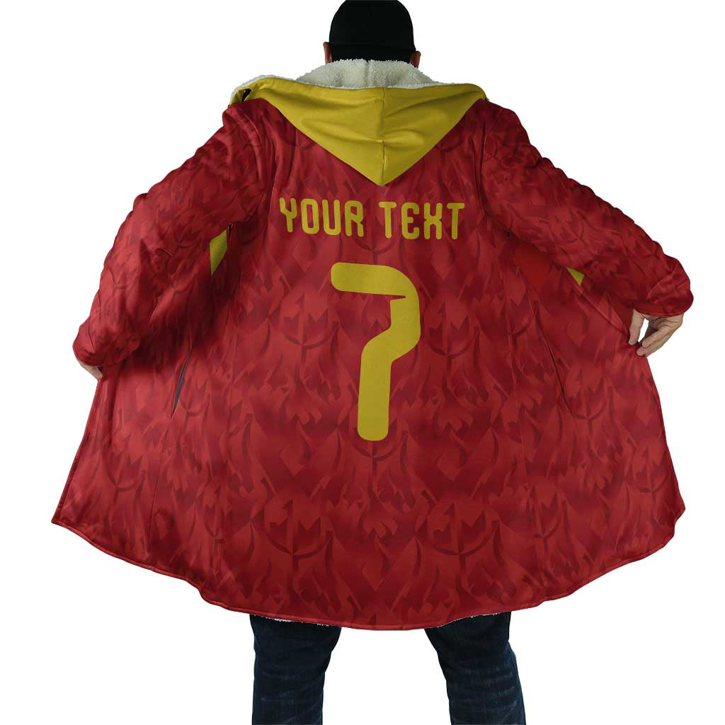 Custom Belgium Football Cloak Fiery Devil Motif
