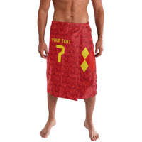 Custom Belgium Football Lavalava Fiery Devil Motif