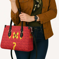 Custom Belgium Football Leather Bag Fiery Devil Motif