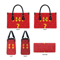 Custom Belgium Football Leather Bag Fiery Devil Motif