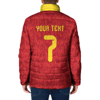 Custom Belgium Football Padded Jacket Fiery Devil Motif