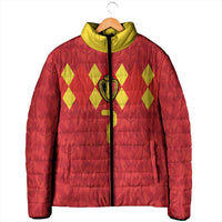 Custom Belgium Football Padded Jacket Fiery Devil Motif