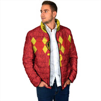 Custom Belgium Football Padded Jacket Fiery Devil Motif