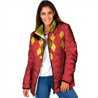 Custom Belgium Football Padded Jacket Fiery Devil Motif