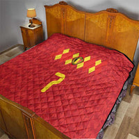 Custom Belgium Football Quilt Fiery Devil Motif