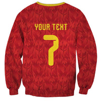 Custom Belgium Football Sweatshirt Fiery Devil Motif