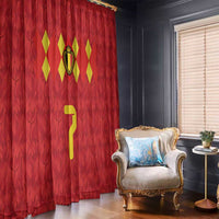 Custom Belgium Football Window Curtain Fiery Devil Motif