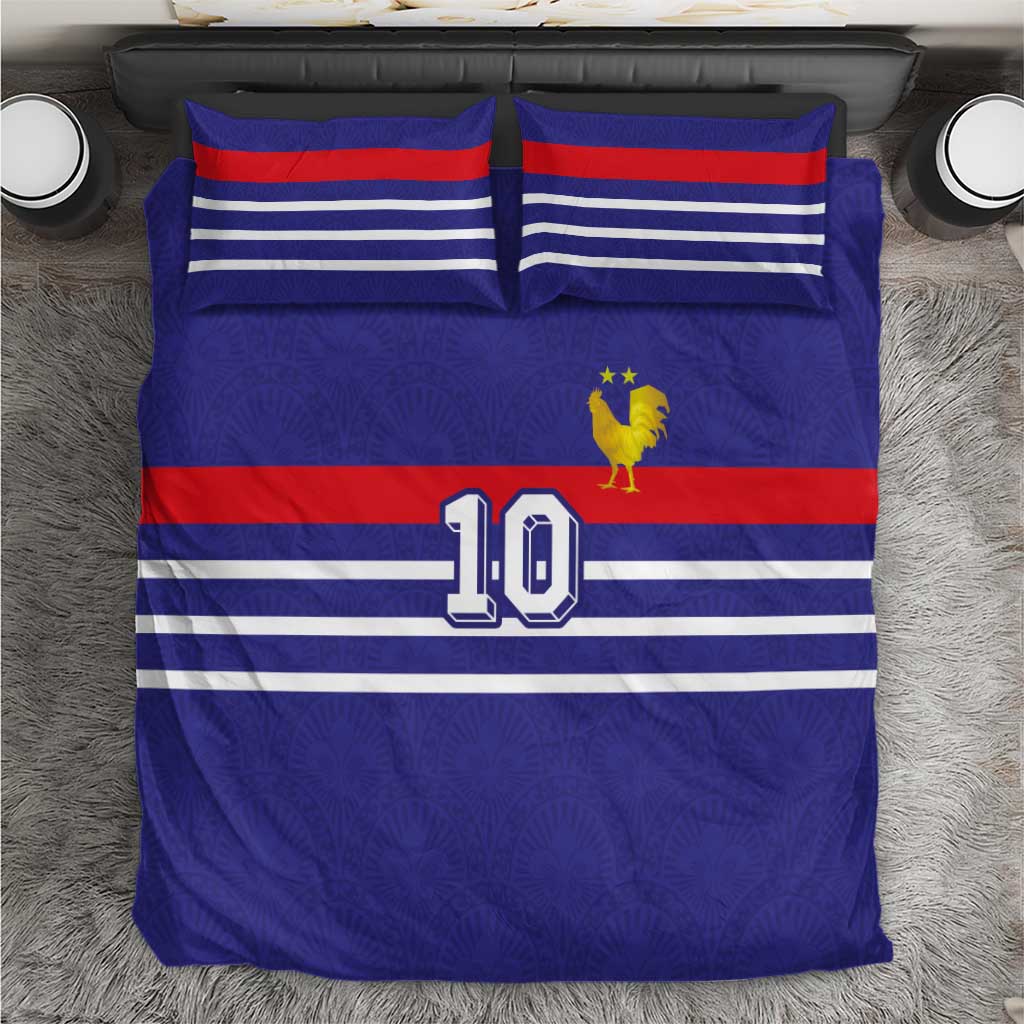 Custom French Football Bedding Set France 98 Retro Style